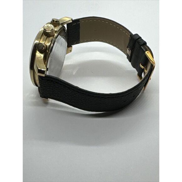 Michael Kors Runway MK8077 Men\'s Black Leather Analog Dial Quartz Watch JNA828 main image 8